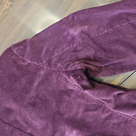 L.L. Bean Purple Corduroy Blazer with Notched Lapel - Picture 6 of 13